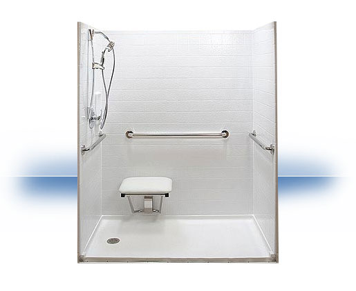 Booth Tub to Walk in Shower Conversion by Dream Baths of Alabama, LLC