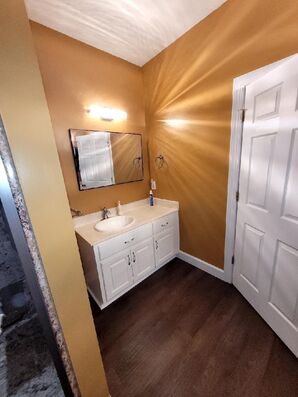 Bathroom Remodeling (New Paint, Flooring, Garden Tub to Shower Conversion, New Lighting) in Deatsville, AL (1)