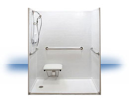 Walk in shower in Booth by Dream Baths of Alabama, LLC