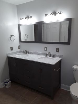 Before & After Bathroom Remodel with Tub to Shower Conversion in Eclectic, AL (9)