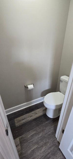 Bathroom Remodeling in Wetumpka, AL    Full Remodel Painting, Flooring, New Tub to Shower Conversion, New High Rise Toilet, New Vanity with Lighting, and the Conversion of the Old Shower Area into a Closet area    (Charlie Jr, Mike, and Landon) (5)