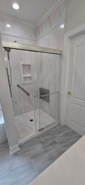 Bathroom Remodeling in Prattville, AL: New Tub Area, New Shower Area, New Flooring, and Paint Job    (Charlie Jr., Mike, & Landon) (6)