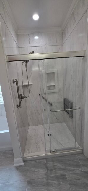 Bathroom Remodeling in Prattville, AL: New Tub Area, New Shower Area, New Flooring, and Paint Job    (Charlie Jr., Mike, & Landon) (5)