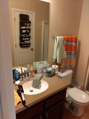 Full Bathroom Remodel in Plantersville, AL (Charlie Jr, Mike, and Landon)
New Tub to Shower, New Closet Area, New Flooring, New Lighting, Painting, and a Barn Door for the Entry Door. (1)