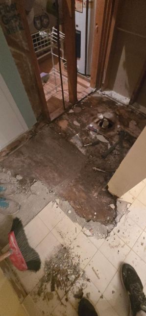 Bathroom Remodel in Wetumpka, AL (Charlie Jr. & Mike) New Shower Rebuild, New Painting, New luxury Vinyl Flooring, New Vanity Lighting and Mirror (2)