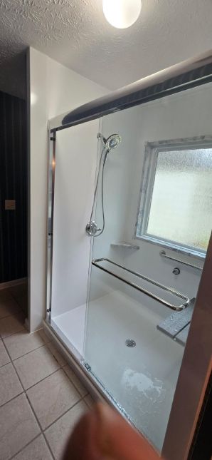 Tub to Walk-in Shower Conversion done for Senior Safety in Elmore, AL(Charlie Jr, Mike, and Landon) (3)