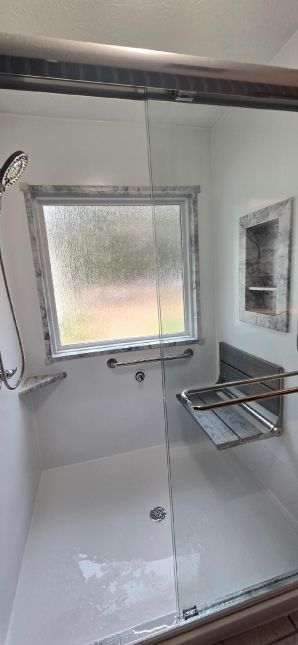 Tub to Walk-in Shower Conversion done for Senior Safety in Elmore, AL(Charlie Jr, Mike, and Landon) (4)