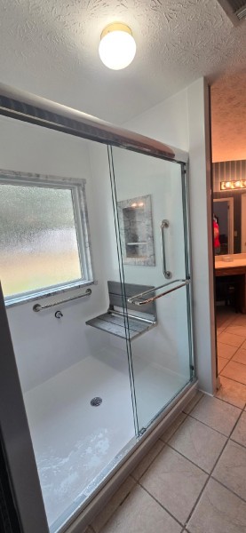 Tub to Walk-in Shower Conversion done for Senior Safety in Elmore, AL(Charlie Jr, Mike, and Landon) (5)