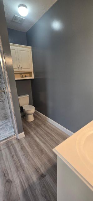 Bathroom Remodeling in Deatsville, AL Full Remodel, Tub to Shower Conversion, Full Painting, Full Flooring Replacement, Vanities, Lighting (Charlie Jr, Mike and Landon) (4)