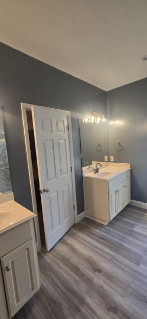 Bathroom Remodeling in Deatsville, AL Full Remodel, Tub to Shower Conversion, Full Painting, Full Flooring Replacement, Vanities, Lighting (Charlie Jr, Mike and Landon) (5)
