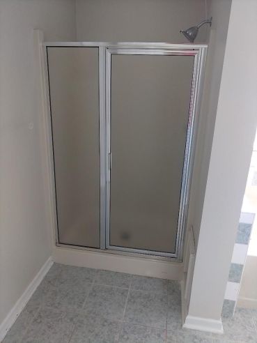 Bathroom Remodeling in Wetumpka, AL    Full Remodel Painting, Flooring, New Tub to Shower Conversion, New High Rise Toilet, New Vanity with Lighting, and the Conversion of the Old Shower Area into a Closet area    (Charlie Jr, Mike, and Landon) (3)