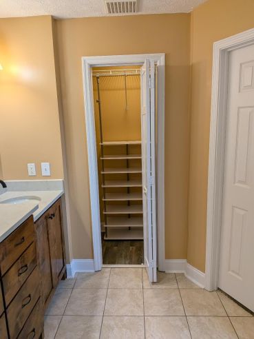 Bathroom Remodeling in Deatsville, AL
Full Remodel, Garden Tub Conversion into a Shower, The Old Shower into a New Linen Closet, New Vanity, New Tile Flooring, and a Full Paint Job.
(Charlie Jr., Mike, & Landon) (4)