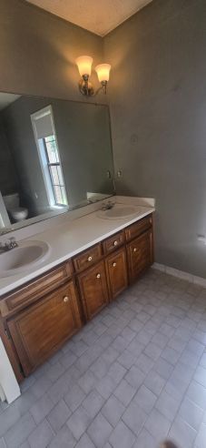 Bathroom Remodeling in Prattville, AL
Flooring, Painting, New Vanity, Mirror, New Lighting, and New Shower Rebuild
(Mike & Landon) (7)
